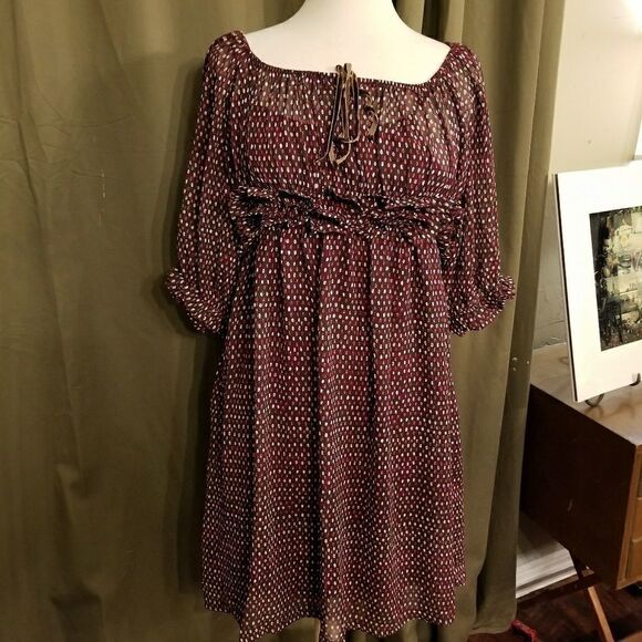 Line & Dot boho off the shoulder dress - Picture 4 of 7